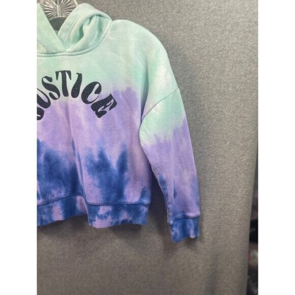 Justice Girls Tie Dye Hoodie Sweatshirt Pullover Colorful Youth - Picture 6 of 11